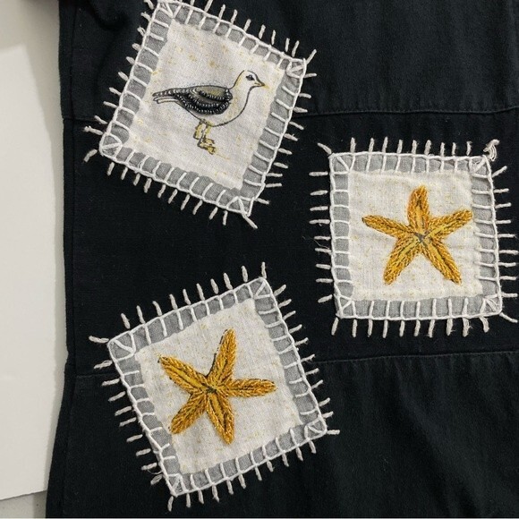 Vintage Country Wear Casuals Coastal Grandma Button Front Midi Dress Size LARGE - Picture 5 of 6